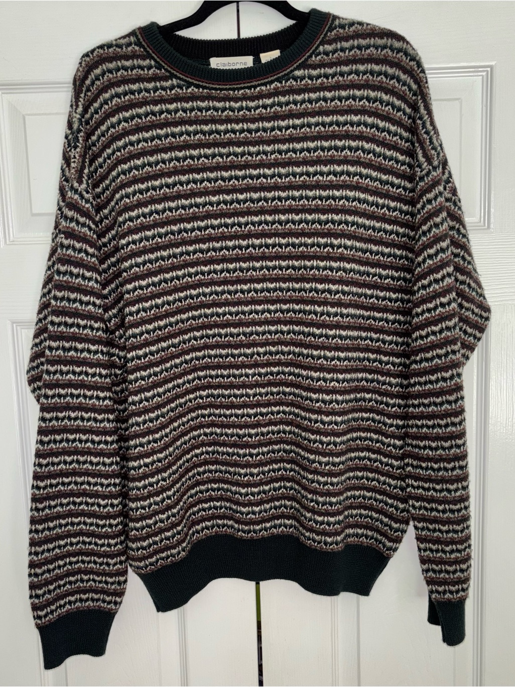 Vintage Men&acirc;s Wool Claiborne Sweater Size Large